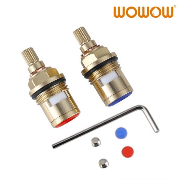 wowow brass ceramic cartridge replacement g1 2 copper spool m201 set cold hot cartridge