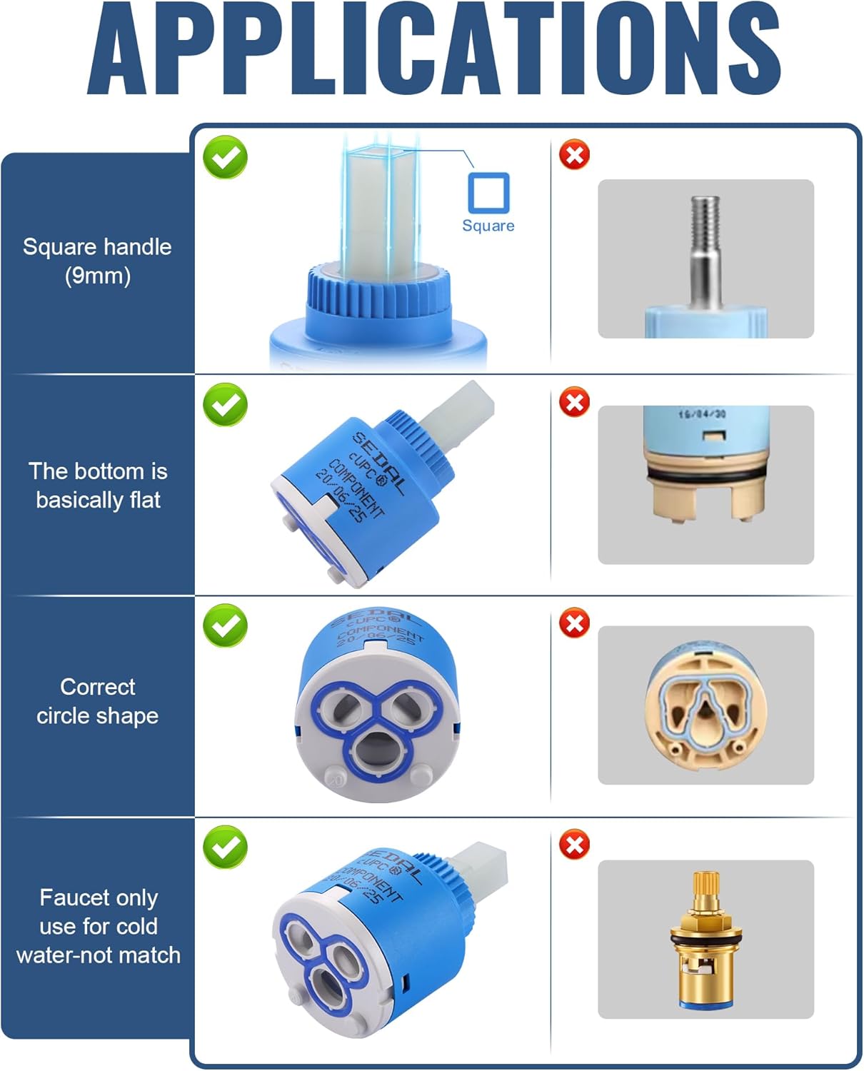 WOWOW Faucet Disc Cartridge Ceramic for Single Handle Kitchen Faucet Replacement Water Mixer Valve 35mm 8 wowow faucet disc cartridge ceramic for single handle kitchen faucet replacement water mixer valve 35mm 1