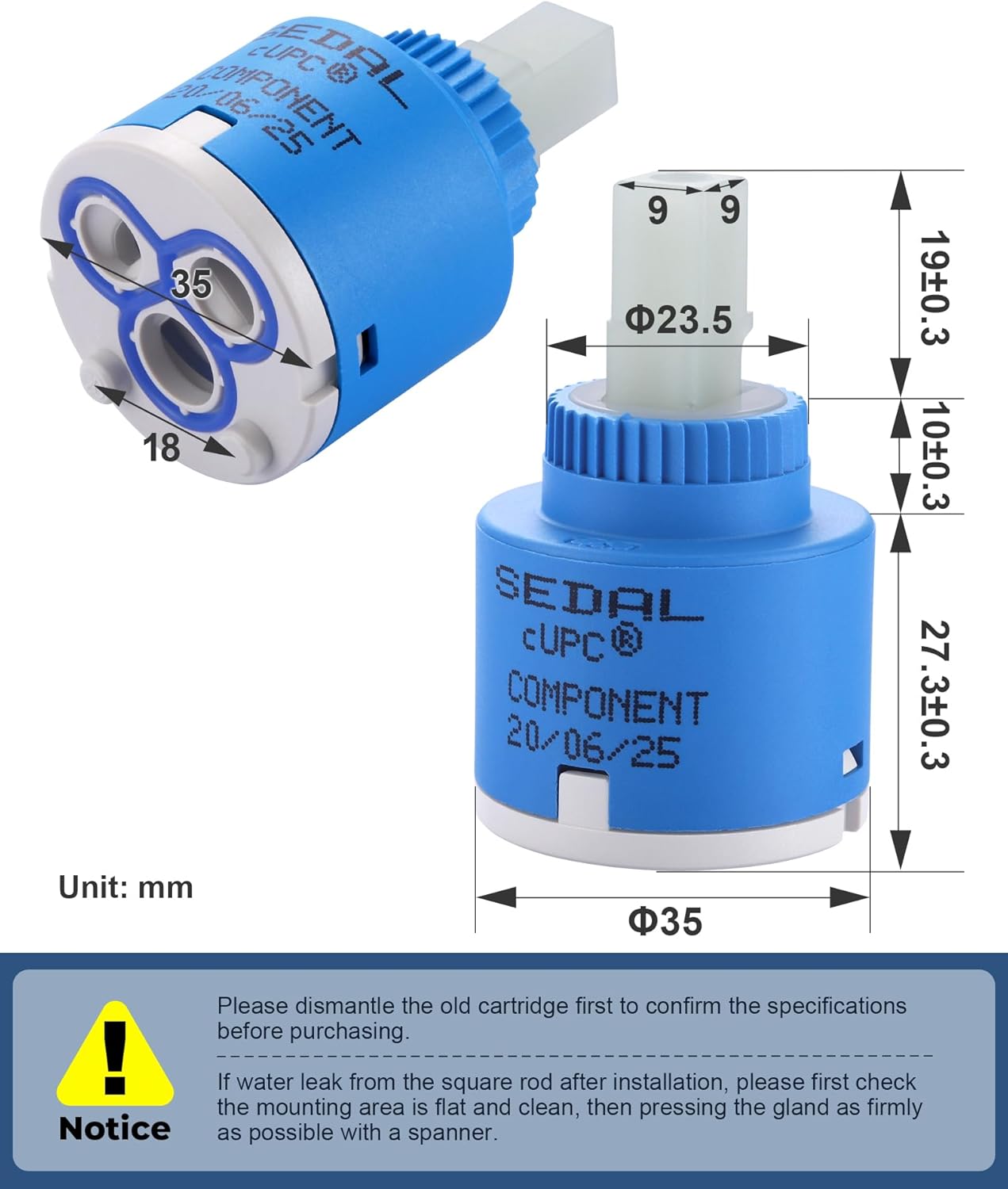 WOWOW Faucet Disc Cartridge Ceramic for Single Handle Kitchen Faucet Replacement Water Mixer Valve 35mm 10 wowow faucet disc cartridge ceramic for single handle kitchen faucet replacement water mixer valve 35mm 3