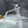 15 5 Waterfall Смеситель для ванной комнаты Смеситель для раковины Square Chrome 5