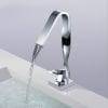18 9 WOWOW Twisted Bathroom Faucet Waterfall Chrome 2