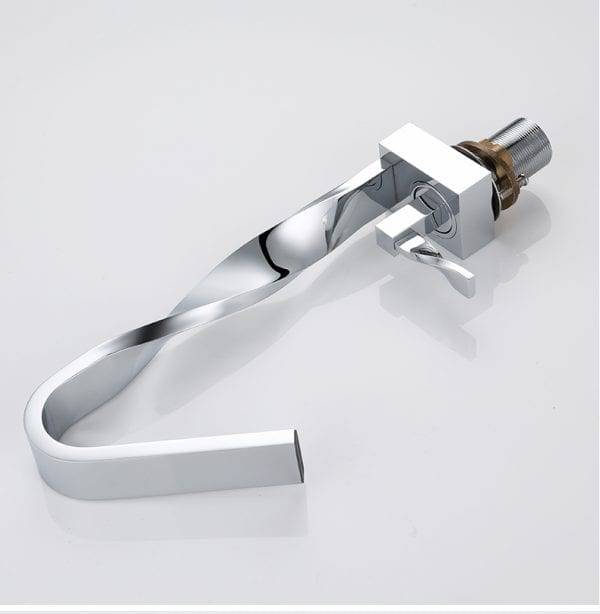 18 9 WOWOW Twisted Bathroom Faucet Waterfall Chrome 7