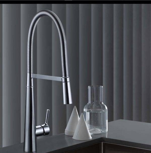 20 WOWOW Spring Type Kitchen Sink Faucet Chrome 4