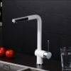 22 WOWOW White Single Lever Kitchen Faucet Pull Out Spray 5