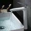 43 Tall Monobloc Basin Mixer Taps White