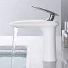 47 Mini Basin Mixer Tap White 2