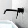 48 Matte Black Wall Mounted Basin Mixer 2