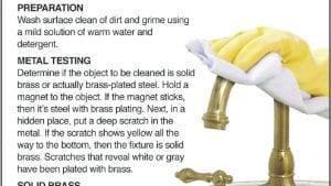 Make old tarnished brass bathroom fixtures look like new | Siouxland Homes