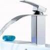 Waterfall Single Hole Vessel Bathroom Faucet Chrome 7