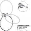 bathroom towel rings brushed nickel