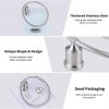 bathroom towel rings brushed nickel