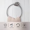 bathroom towel rings brushed nickel