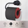 toilet paper holder wall mounted black