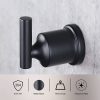 wowow matte black wall mounted towel hooks