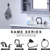 wowow matte black wall mounted towel hooks