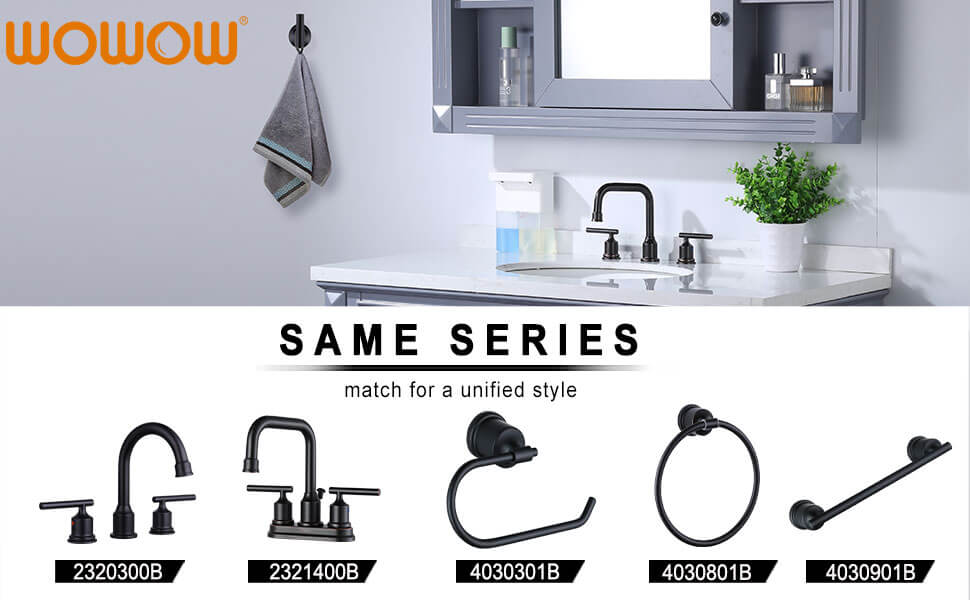 wowow matte black wall mounted towel hooks