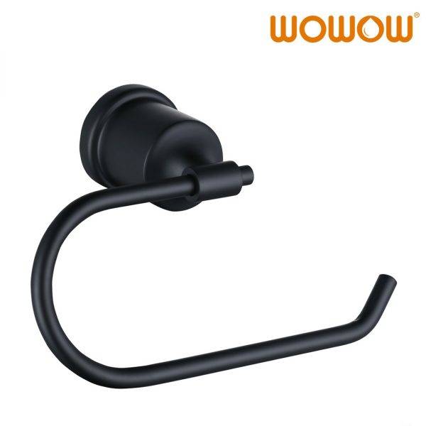 wowow toilet paper holder wall mounted black