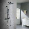 Thermostatic Shower Set Black With Handheld Shower