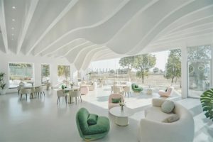 Minimal White, Flowing Lakefront Cafe | Heisuke Design Minimal White, Flowing Lakefront Cafe | Heisuke Design