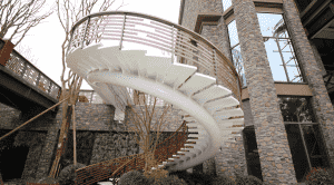 How Does A Revolving Staircase Go From Design To Landing?
