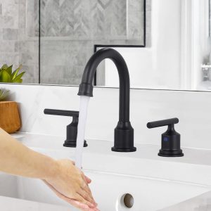 wowow 2 handle 8 inch widespread bathroom sink faucet 6