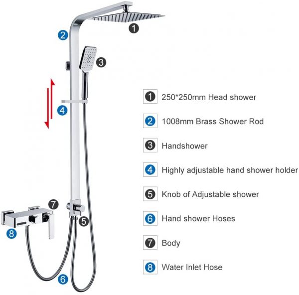 3 function shower system