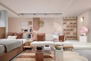 58m2 Open Room Design, Romantic “Milk Tea” Style, Super Style!