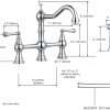 wowow four hole kitchen faucet with sprayer chrome