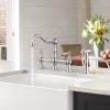 wowow four hole kitchen faucet with sprayer chrome 2