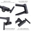 kitchen matte black pot filler wall mount 5