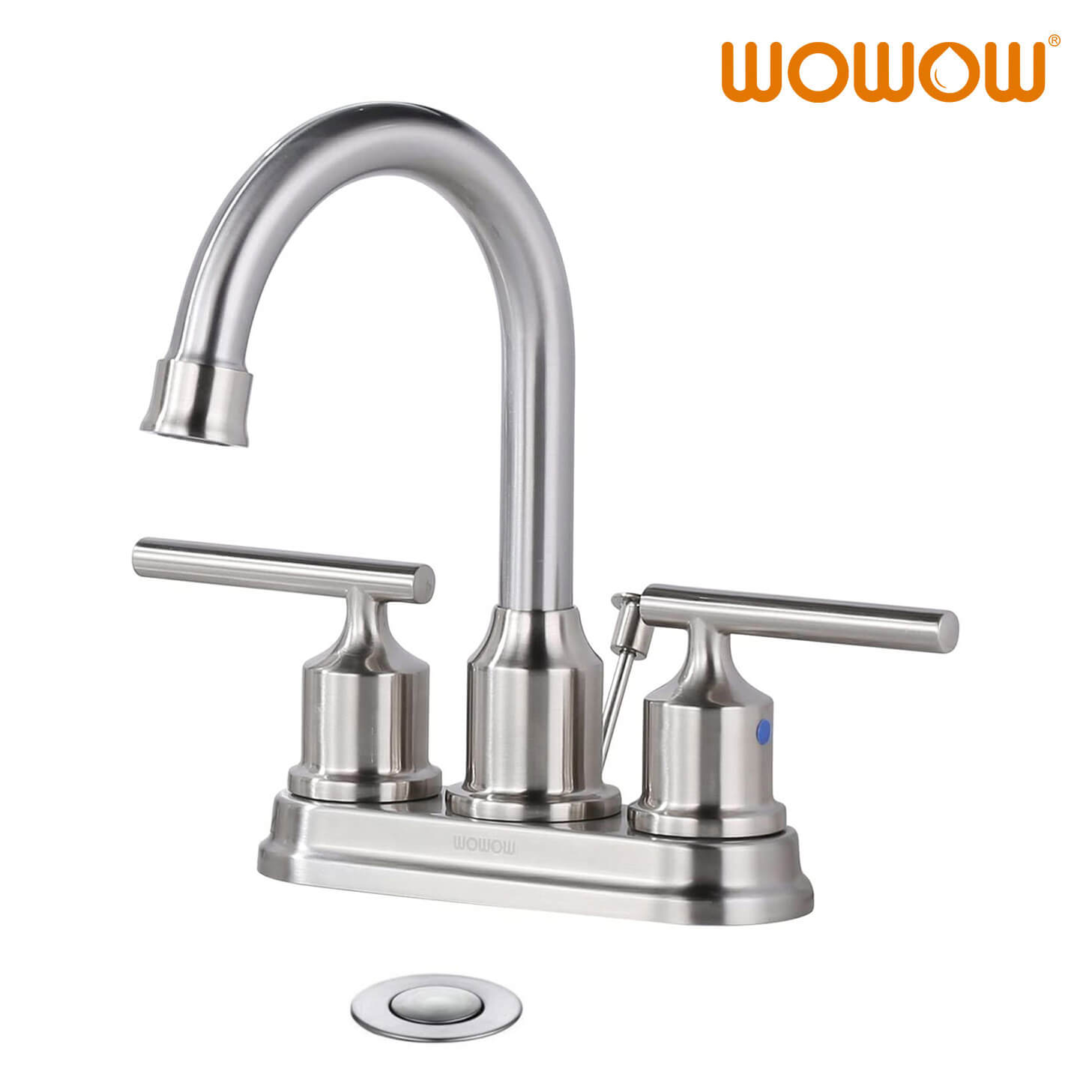 brushed nickel bathroom sink faucet