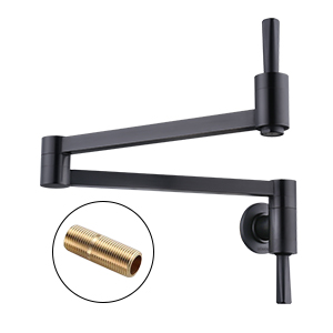 wowow pot filler folding faucet brass pot filler faucet wall mount matte black 2