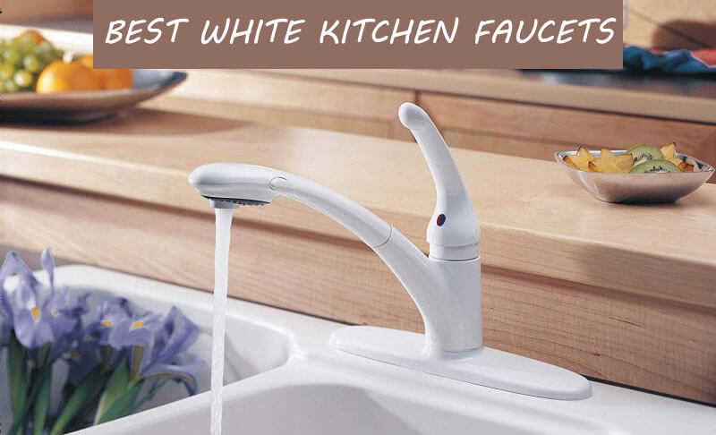best white kitchen faucets
