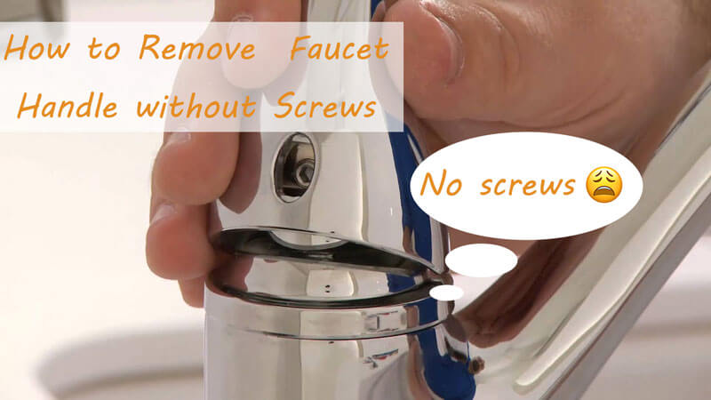 how to remove kitchen or bathroom faucet handle without screws