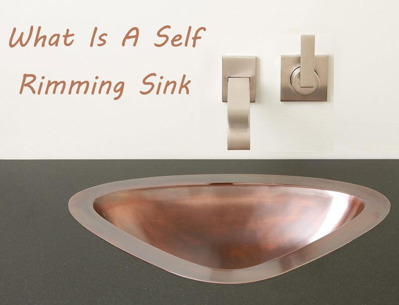 what is a self rimming sink