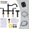 wowow centerset bridge kitchen faucet with side sprayer oil rubbed bronze 9