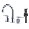 wowow widespread bathroom sink faucet chrome 8 inch tall bathroom tap with drain and hoses 1