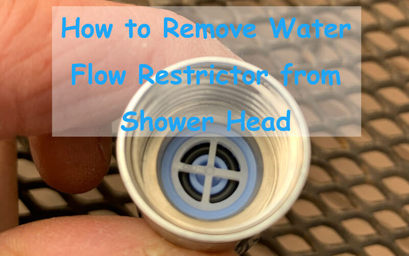 how to remove the water restrictor from a shower head