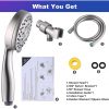 wowow high pressure handheld shower head brushed nickel shower head with hose