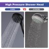 wowow high pressure handheld shower head matte black shower head with hose