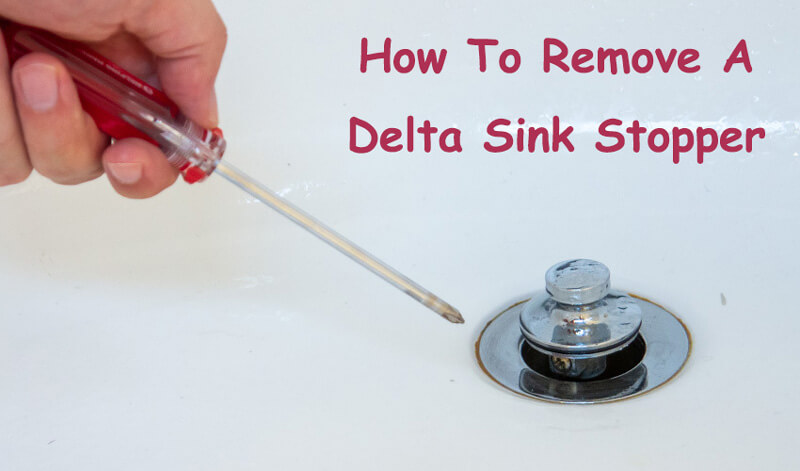 how to remove a delta sink stopper