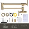 wowow brushed gold pot filler kitchen faucet wall faucet over stove