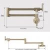 wowow brushed gold pot filler kitchen faucet wall faucet over stove