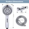 wowow high pressure 5 setting chrome shower head with handheld