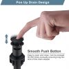 wowow oil rubbed bronze bathroom pop up drain stopper for bathroom sink and rv sink with overflow