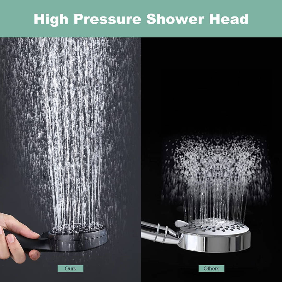 wowow shower head nga adunay handheld 5 setting oil nga gipahid sa bronse nga handheld shower head nga adunay hose