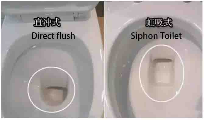 siphonic vs washdown toilet