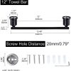 wowow bathroom towel bar 24 inch bath towel holder wall mount oil rubbed bronze