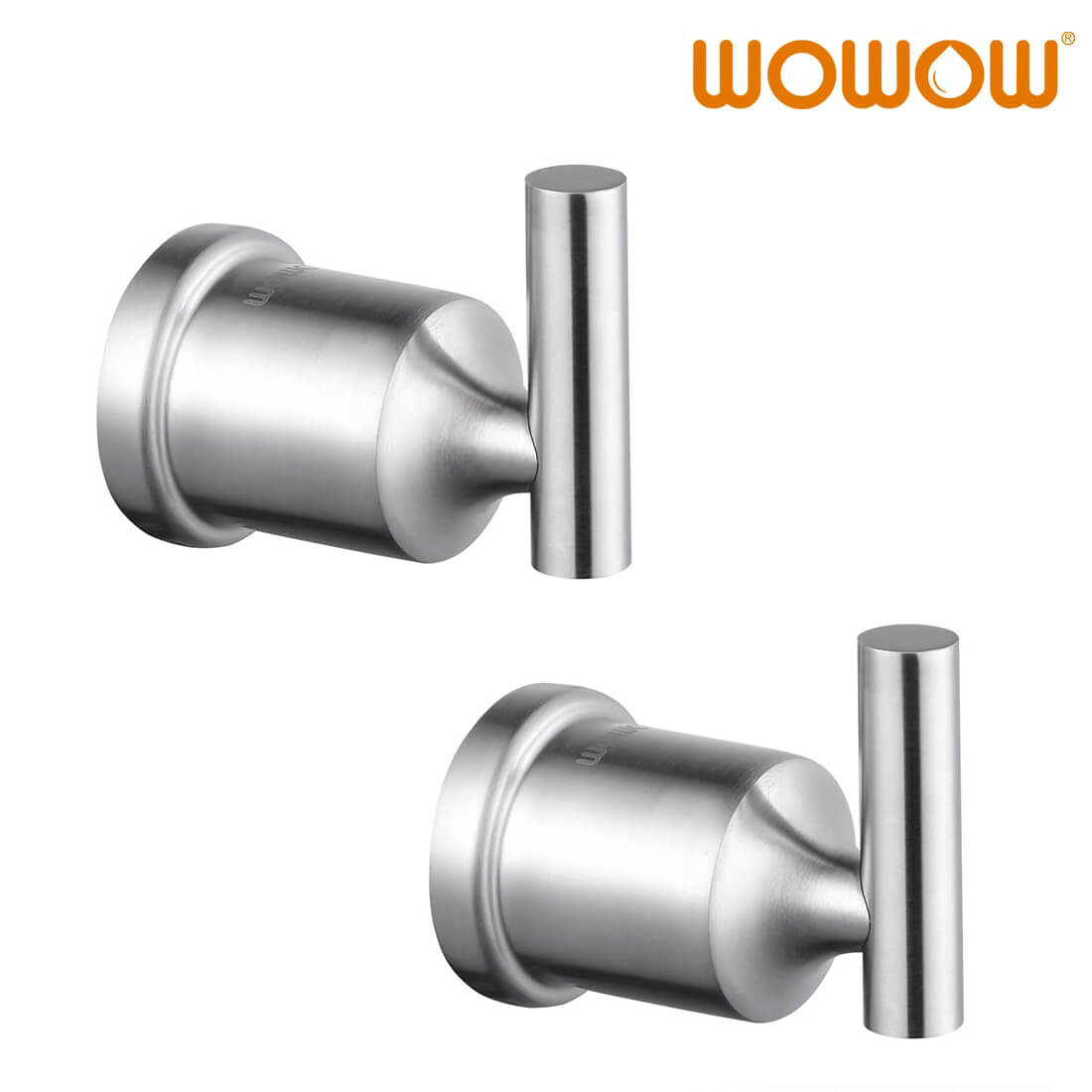 wowow brushed nickel wall mounted towel hooks