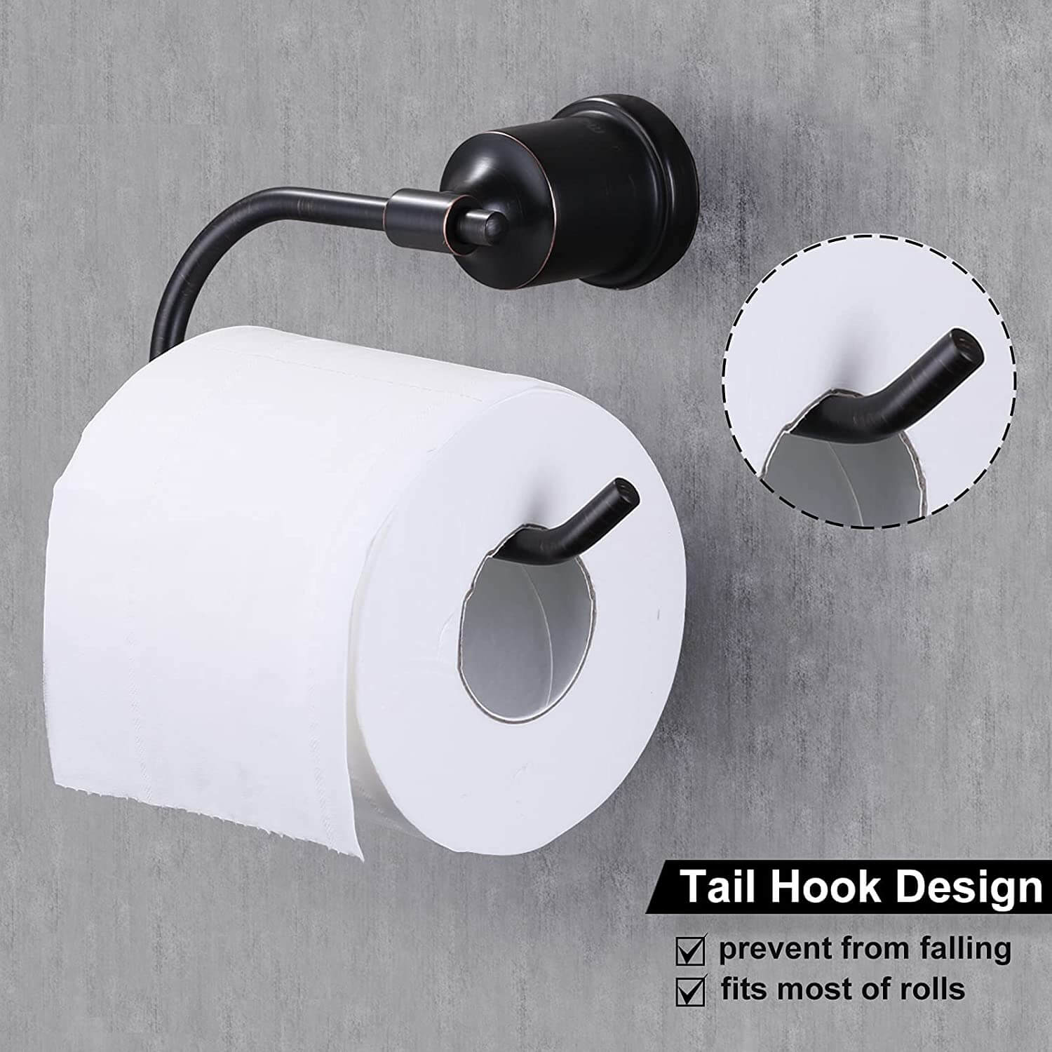 wowow oil rubbed bronze toilet paper holder wall mount bathroom toilet roll holder